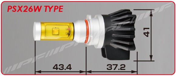 IPF / LED フォグランプバルブ 2400K (H8/11/16 / HB4)
