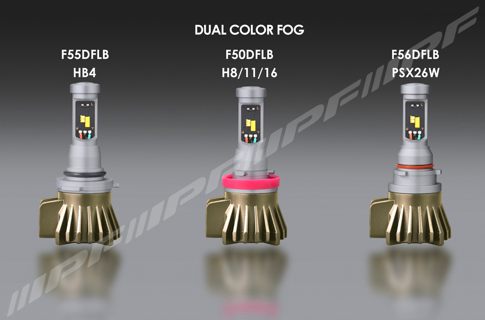 IPF / LED デュアルカラー フォグランプバルブ F シリーズ (H8/11/16 