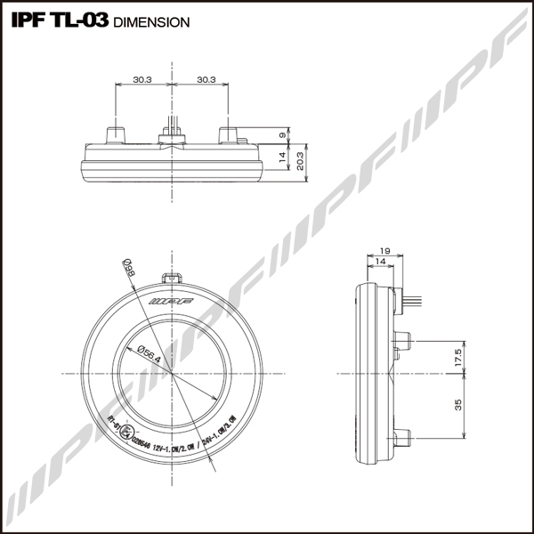 IPF / LED テール & ストップ : TL-03